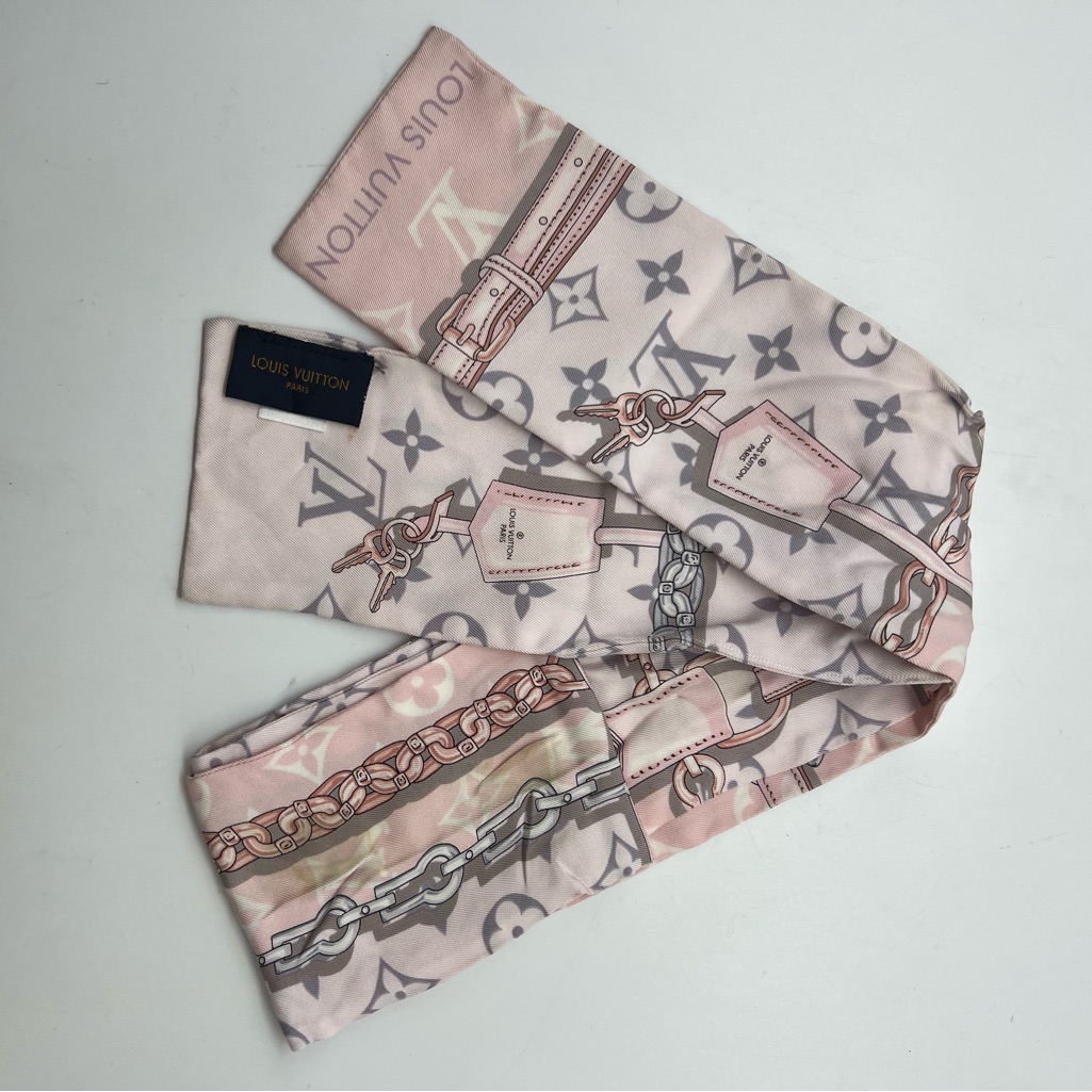 Lv Silk Twilly Scarf
